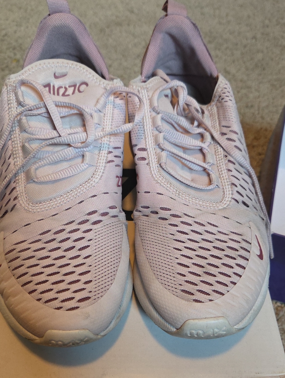 Nike Women’s Running Sneakers in Light Pink and Mauve Accents